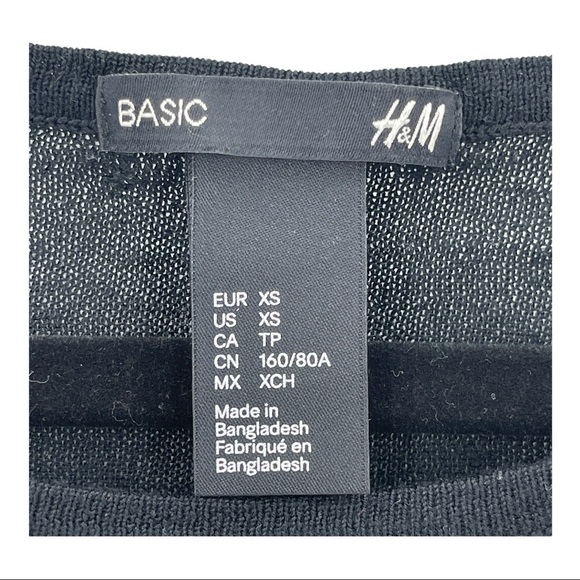 H&M Basic Long Sleeve Striped Sweater Size XS - Picture 5 of 6